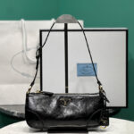 Prada Re-Edition 2002 Small Leather Shoulder Bag 1BC201 Black
